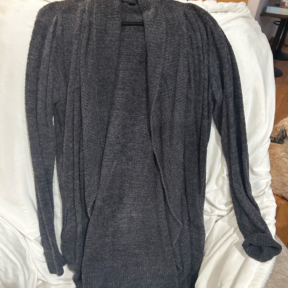 Barefoot Dreams Charcoal CozyChic Lite Cardigan
